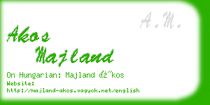 akos majland business card